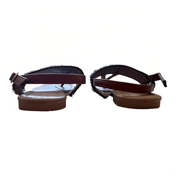 Nautica Buckle Thong Flip-Flop Flat Sandals Size 7 Open Toe Slingback - Picture 3 of 6